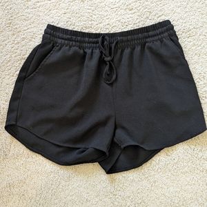 Only black shorts